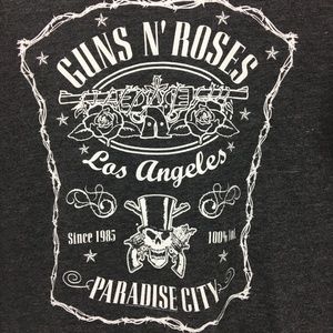 Guns N Roses Bravado Heathered Gray T shirt Large